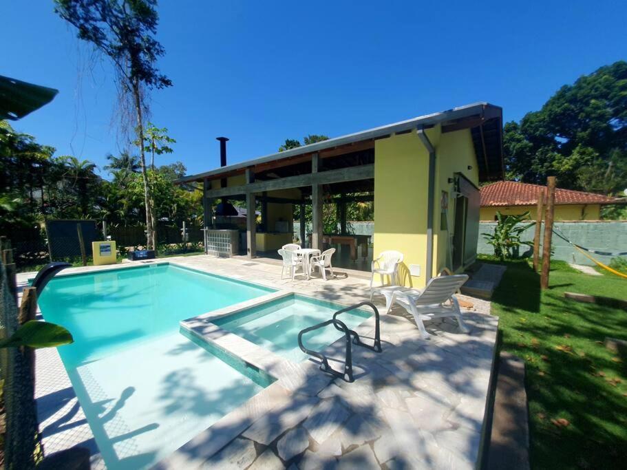 Itamambuca A Beira Mar Com Piscina Villa Ubatuba Exterior photo