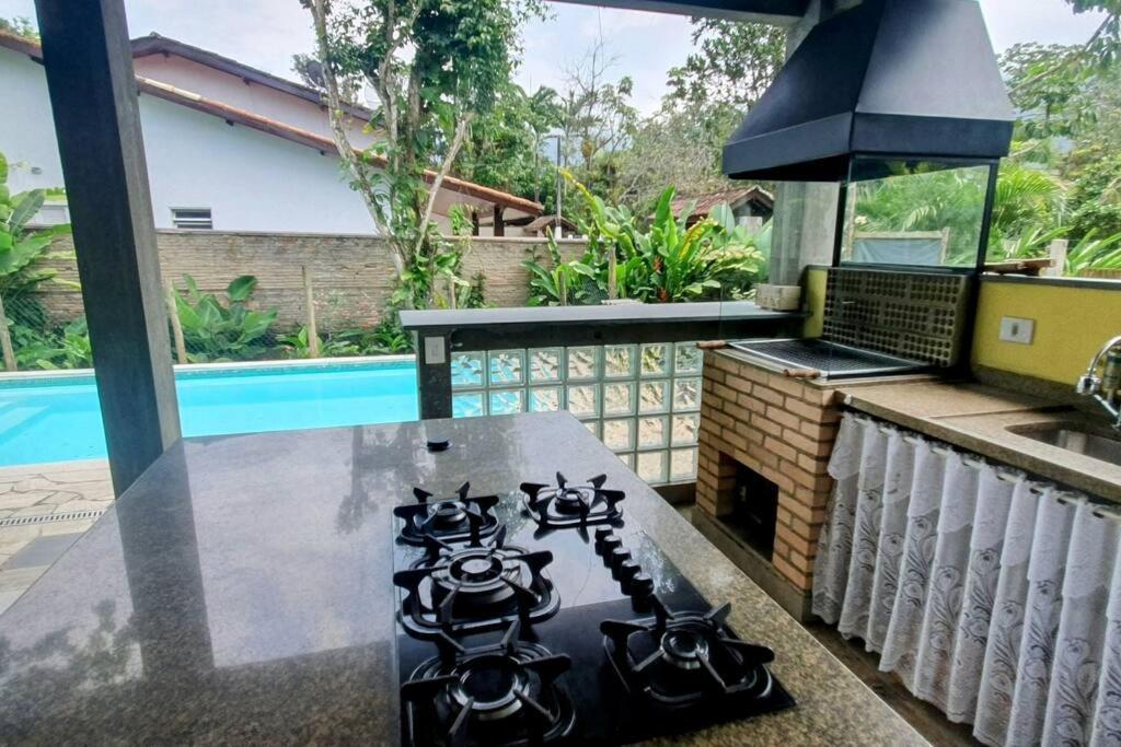 Itamambuca A Beira Mar Com Piscina Villa Ubatuba Exterior photo